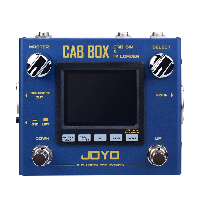 JOYO CAB BOX Guitar Multi Effects Pedal IR Box Simulation IR Loader Electric Guitar Effects Processor Stereo MIDI Devices R-08