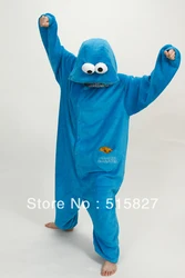 Neue Erwachsene Unisex Tier Cookie Monster Pyjamas Schlafanzug Onesie Nachtwäsche