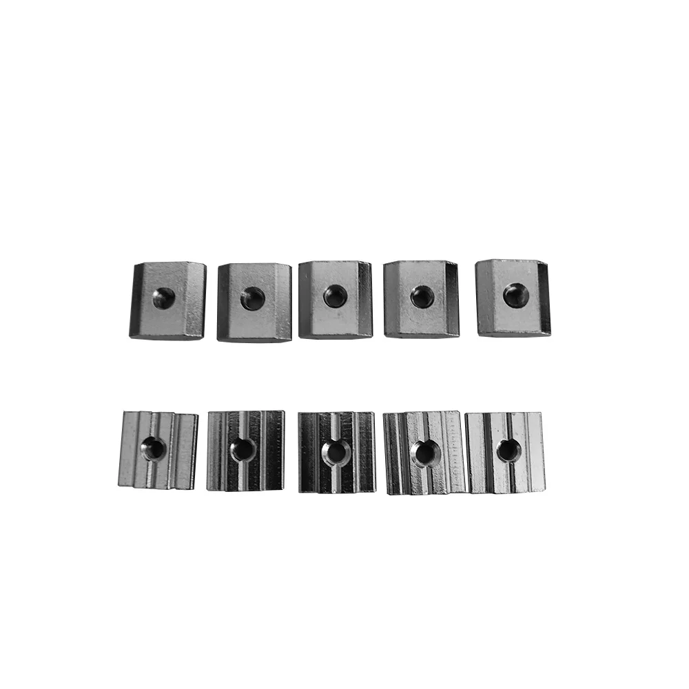 50pcs M3 M4 M5 M6 M8 T Sliding nut Square Nuts Carbon Steel for Aluminum Extrusion Profile 4040 / 4545 series