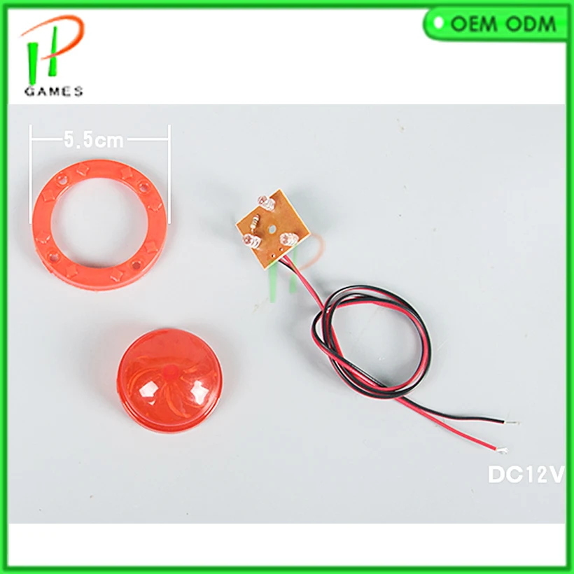 5pcs DC12V LED lights 5.5cm Kiddie rides decoration led lights Children geme machine swing machine parts