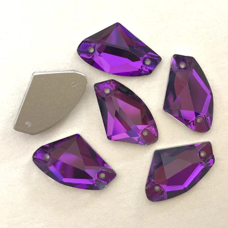 YANRUO 3256 Galaktische Glaskristallsteine zum Aufnähen von Kleidung, Kleid, Strasssteinen, Diamant, DIY – Detail 5