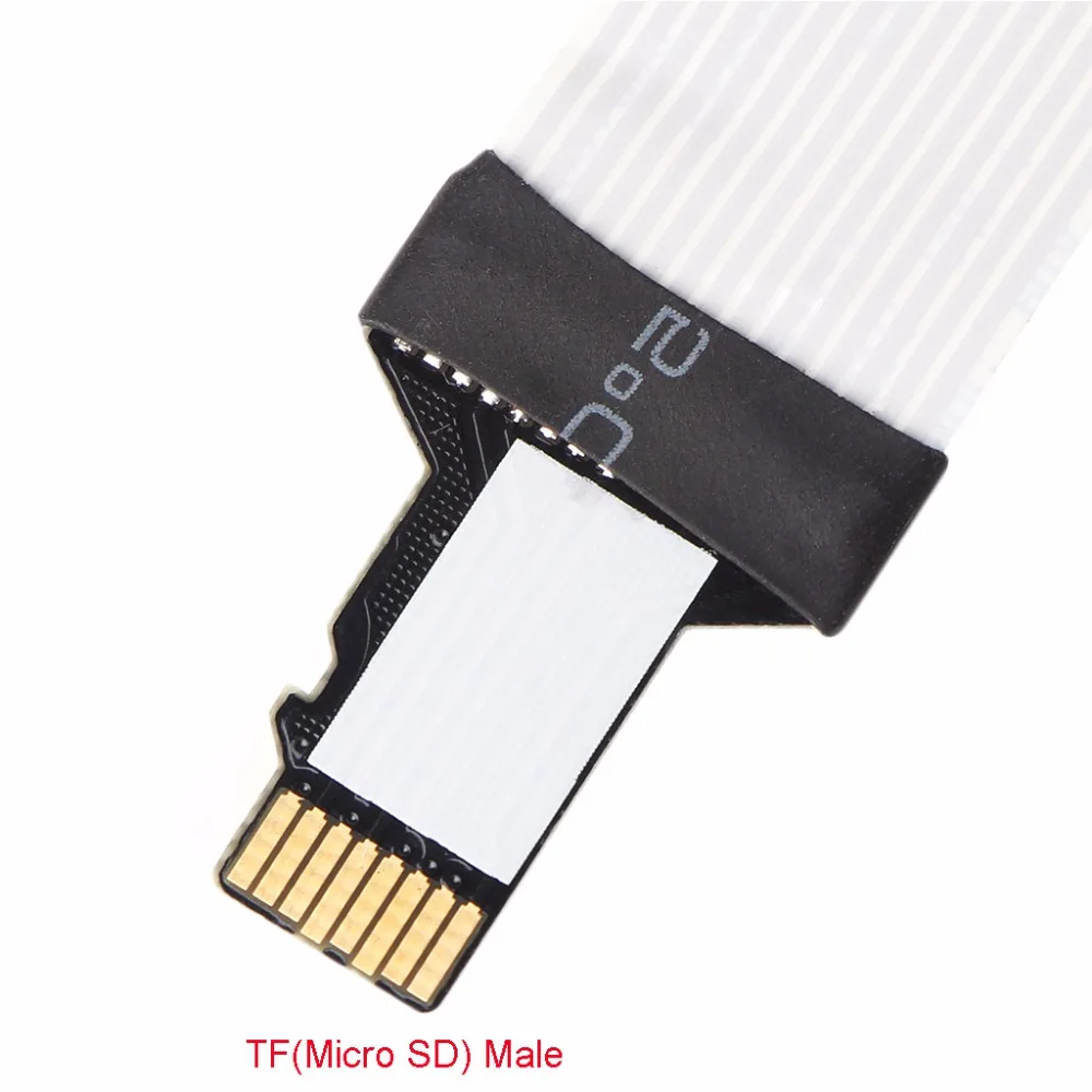 tablet-OOTDTY TF Male To MicroSD Female Flexible Extension Adapter Cable Extender For Phone Car GPS TV 48/60cm-sata to usb