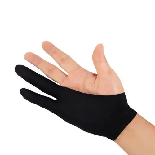 Professional Artist Drawing Glove for Huion Graphic Tablet Drawing Two Finger Anti-fouling Glove New Fashion