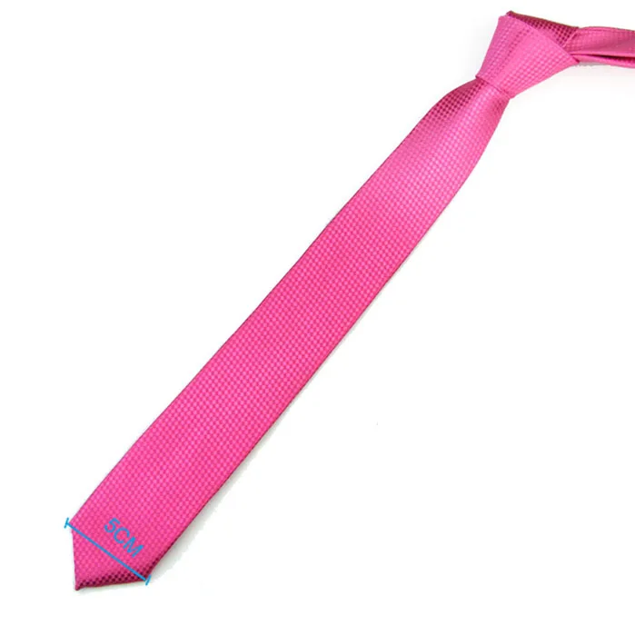 HOOYI 2019 Mode Slim Ties voor Mannen Roze Mariage Hals Tie party gift