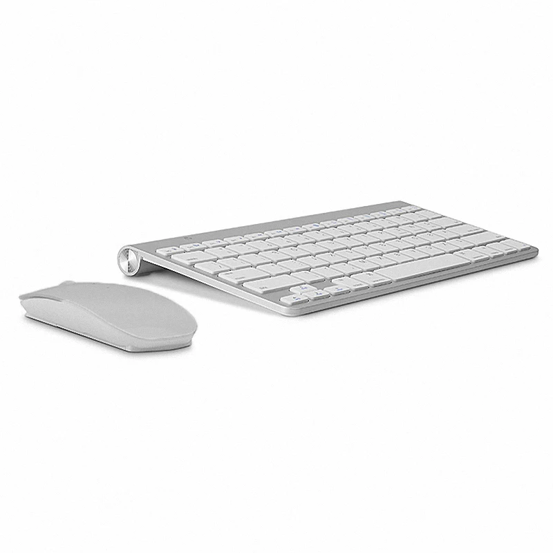 

Russian Keyboard Ultra-Thin Wireless Keyboard Mouse Combo 2.4G Wireless Mouse for Apple Keyboard Style Mac Win XP/7/8/10 Tv Box