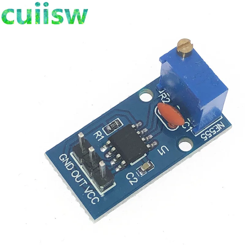 DC 5V 12V NE555 Adjustable Resistance Frequency Pulse Generator Module Single Channel Output for Arduino Smart Car