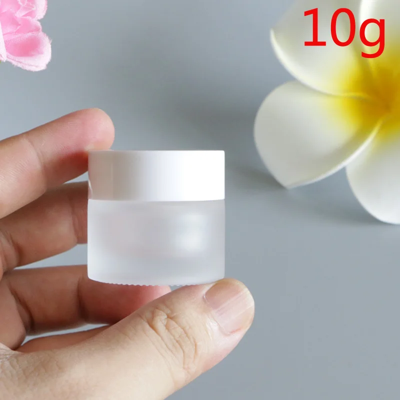 10G Kính Trống Tay Dưỡng Ẩm Kem Nồi Bình Mắt Mặt Bàn Chân Chống Nắng Kem Mặt Nạ Hộp Đựng Sữa Dưỡng Thể Đóng Gói 12 Chiếc