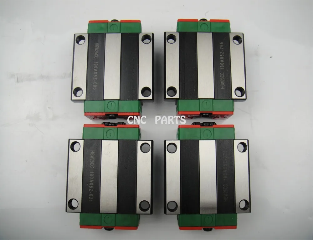 4 Pcs Taiwan Hiwin HGH25CC Carriage untuk HIWINHGR25 Linear Guideway
