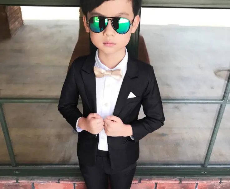 Fashion Children's suit 2-piece suit children's spring casual suit boys jackets wholesale Korean style long sleeve blazers suit