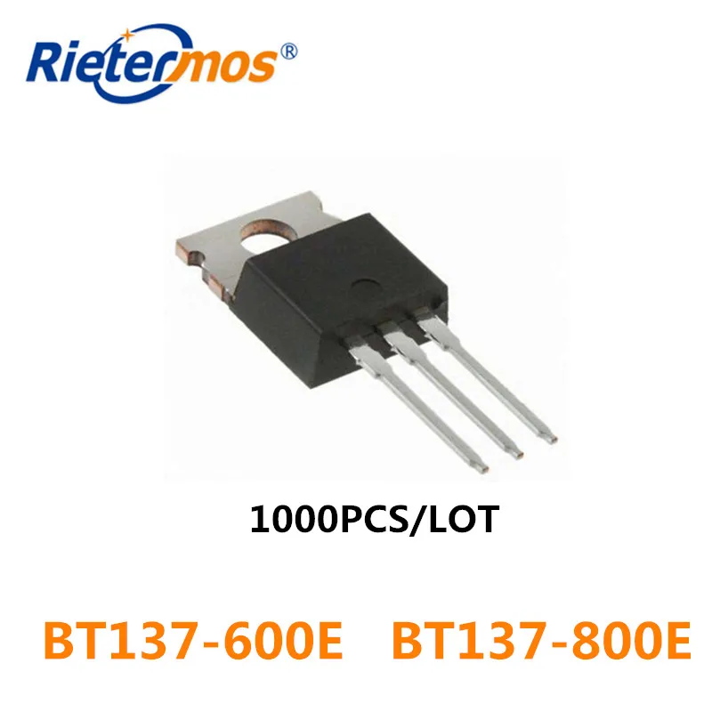 

1000PCS BT137-600E BT137-600 TO-220 BT137 BT137-600E Triac BL Bipolar Production high quality