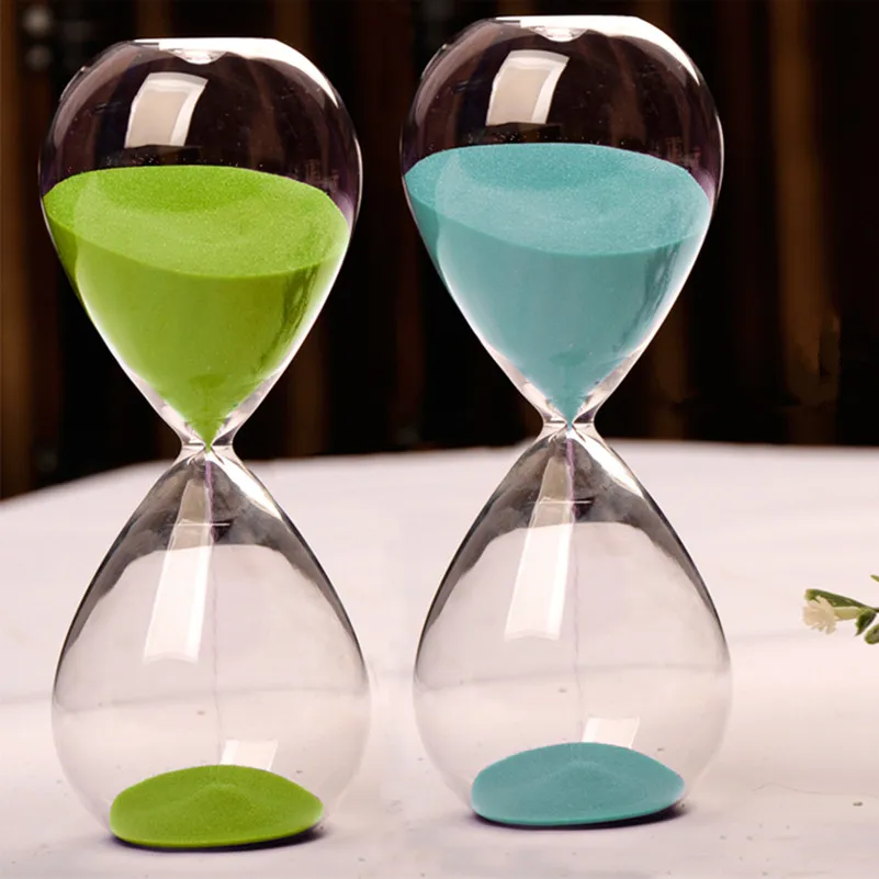 30 Minutes Transparent Glass Sand Hourglass Creative Sandglass Timer Clock Countdown Timing Valentine's Day Gifts Home Decor