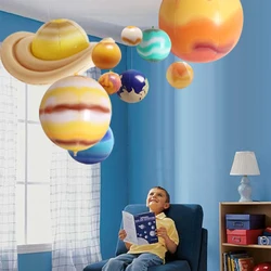 Juguete inflable de galaxia Solar para niños, juguete de simulación de encanto de bola inflable, sistema Solar de nueve planetas, 10 piezas por juego