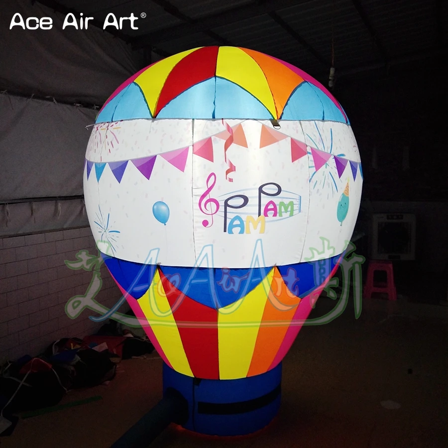 ที่กําหนดเองพิมพ์ป้ายโฆษณา Inflatable Rooftop Air บอลลูนหลังคาตกแต่งพิมพ์ฟรีโดย Ace Air Art