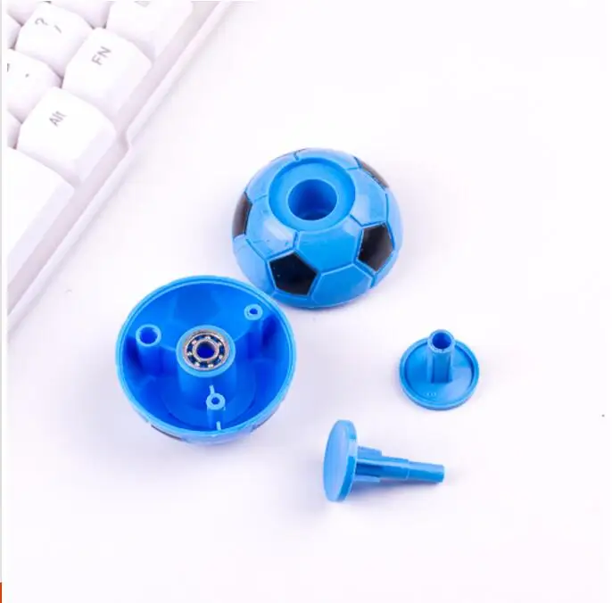 1 pçs 50mm d fidget futebol finger cubo giroscópio giratório alívio do estresse ciência brinquedos futebol topo presentes de natal engraçado