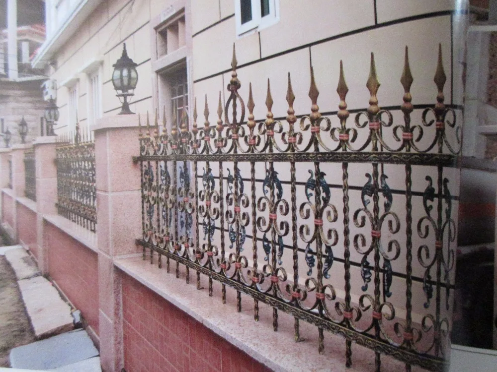 72 Inch High RPF102 Residential Wrought Iron Fence Iron Fence Costs Pros & Cons of Iron Fences DIY vs. Hiring a Fencing Contract