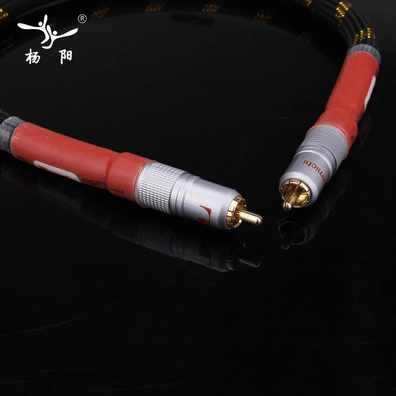 YYAUDIO 8N OFC orofon kabel koncentryczny wysokiej jakości DAC 75ohm hifi cyfrowy kabel RCA