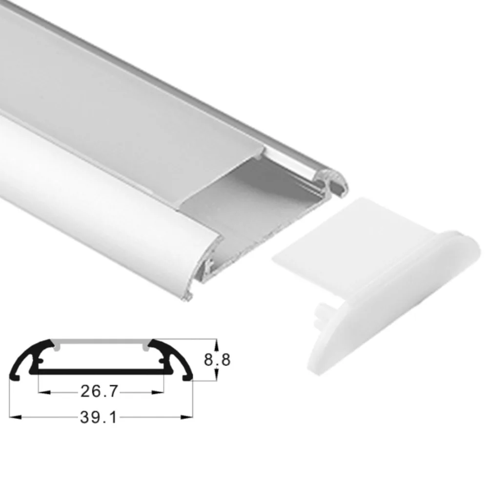 

10m(10pcs) a lot, 1m per piece, LED Aluminum extrusion profiles for strips light