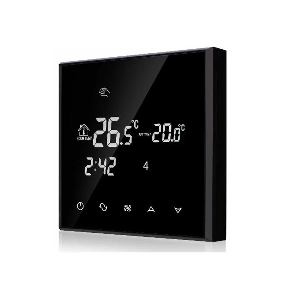 Water system wind system Programmable Touch Screen Thermostat with fan coil unit