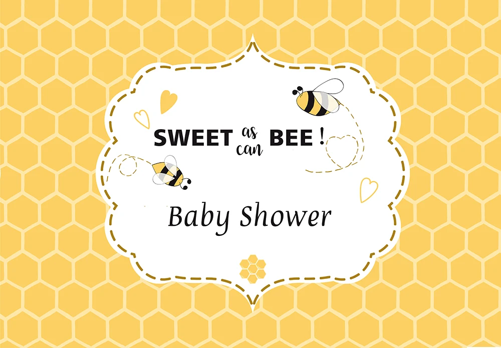 Beipoto缶ビーとして甘いベビーシャワーの背景写真撮影ハニカム洗礼ための写真の背景写真スタジオの小道具バナー6