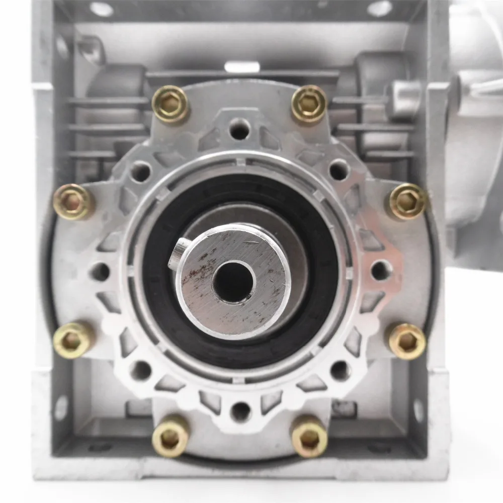 Wurm Getriebe Minderer 50:1 NMRV063 22mm Einzigen Eingang Welle Wurm Getriebe Geschwindigkeit Minderer für NEMA52 Servo Motor Schrittmotor