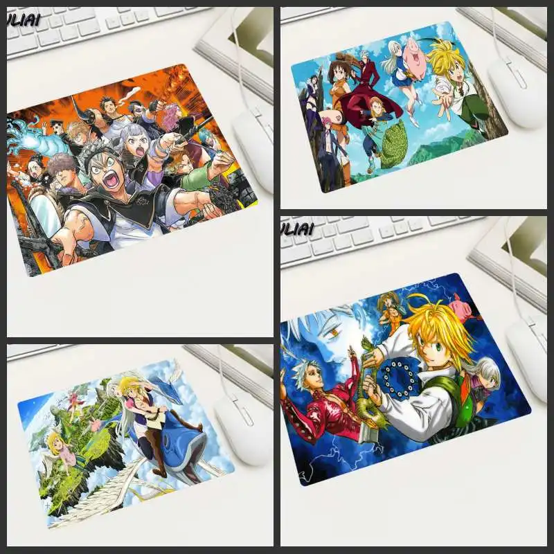 XGZ High Quality Rubber Non-slip Mouse Pad 22X18/25X20/29X25CM Anime Nanatsu No Taizai Gamer Mouse Pads To Decorate Your Desk