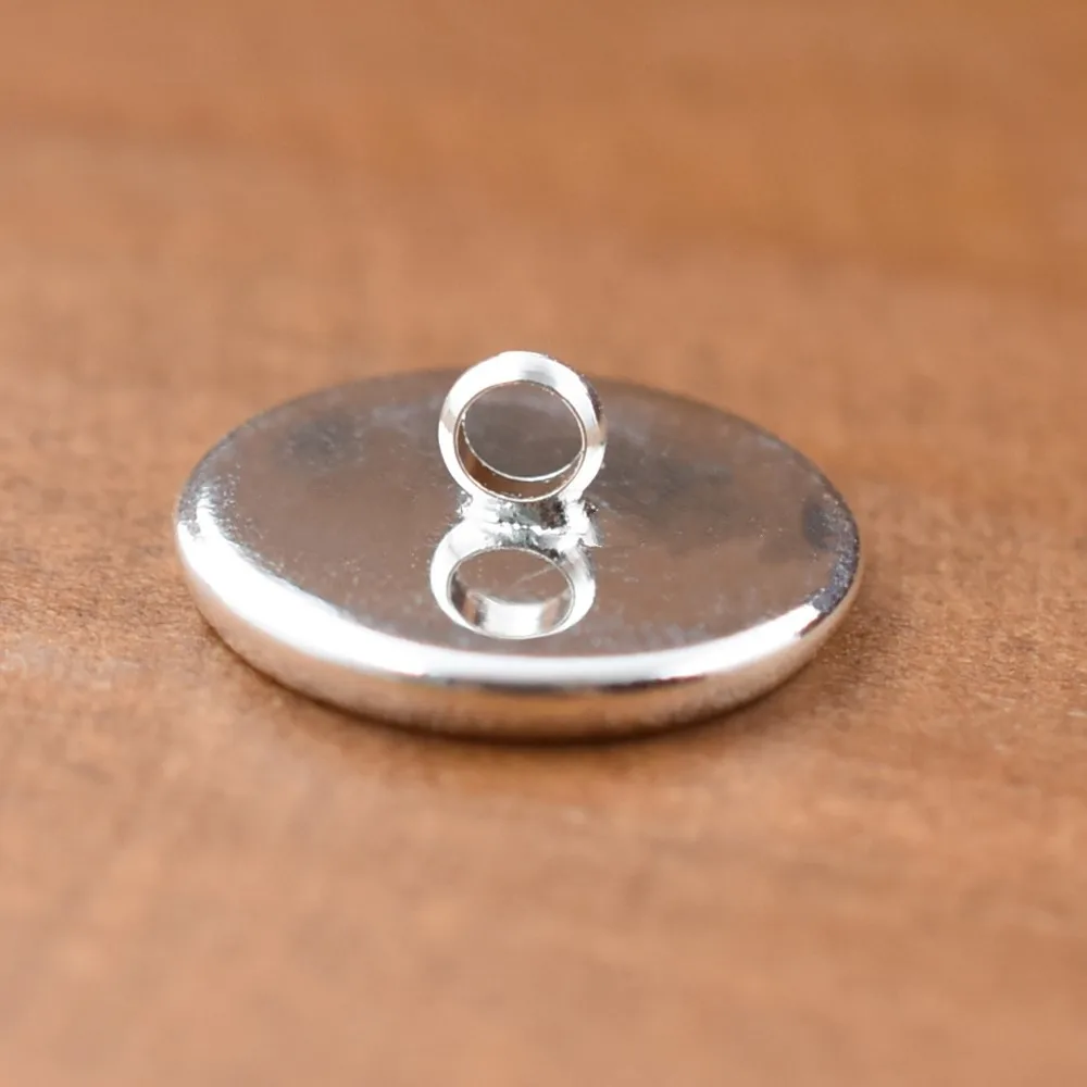 10 sztuk 12mm materiał mosiężny Cameo ustawienie kaboszon przycisk podstawa wisiorek taca elementy biżuterii ręcznie robiony materiał — zdjęcie 4
