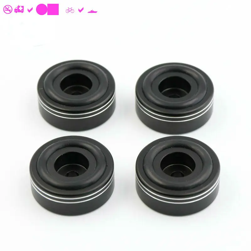 Free ship 4pcs 30 *12C mm Aluminum Machine Feet Scrub Foot Amplifier Speaker Feet Spikes PC Machine Pads Style