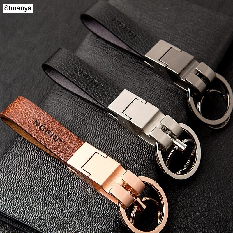 New Cool Luxury Metal Men Women Key chain Genuine high quality Car Key Ring bag charm  Lover\'s Gift Keychains wholesale 17237