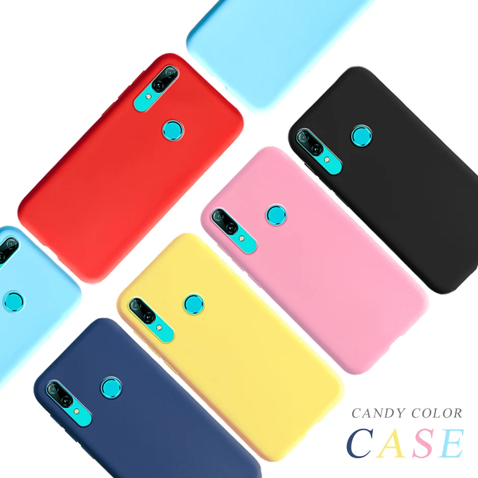 Candy Color Case For Huawei P Smart 2019 Case Soft Silicone TPU Cover For Huawei P Smart 2019 POT-LX1 POT-LX3 Phone Cases