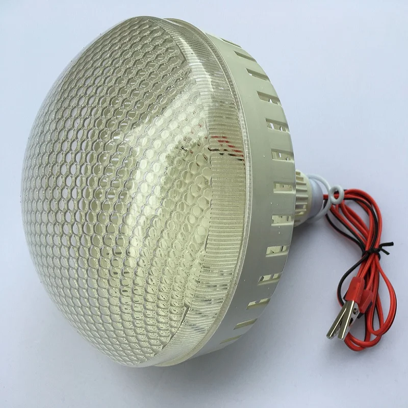 12V DC Led лампы для шатра портативная лампа на открытом воздухе Кемпинг барбекю Глобус Висячие аварийные огни крокодил крюк холодный белый 20/30/40w