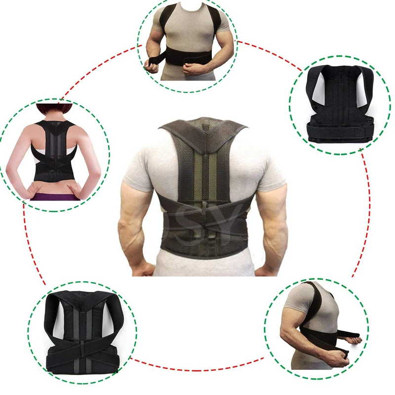 Posture Corrector for Men and Women Back Posture Brace Clavicle Support Stop Slouching and Hunching Adjustable Back Trainer