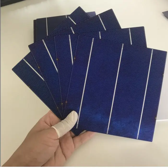 

40pcs solar cell 156mm Polycrystalline PV cell 0.5V 4.46W/pcs A grade quality for diy soalr module .peniel solar