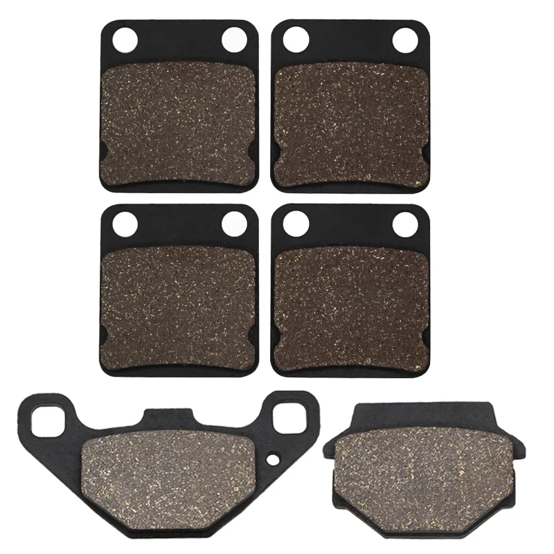 Cyleto Motorcycle Front and Rear Brake Pads for SUZUKI LTA500 LTA 500 Vinson 4WD Auto 2003-2007