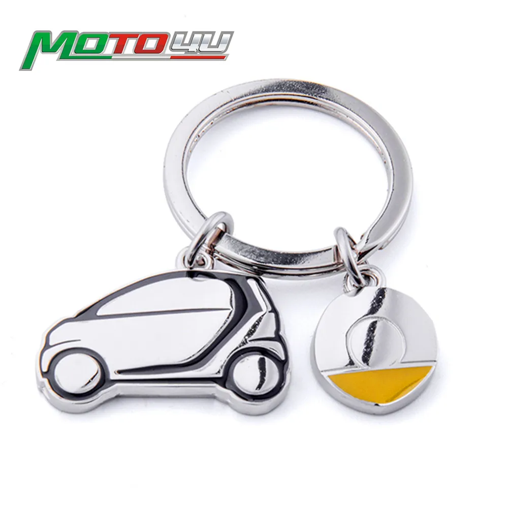 New Stainless Steel Smart Car Key Chain 1pc Key ring smart fortwo, 451 Good Gift