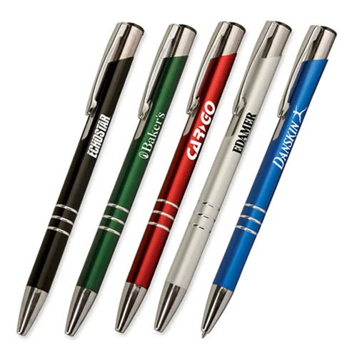 

1000pcs/set Personalized Advertising Custom Cheap Metal Ball Pen Promotional Aluminum Pen with 1 Color Logo