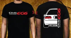 Tシャツ2019ノベルティクラシック日本の車のファンシビックイルカeg6 Tシャツ