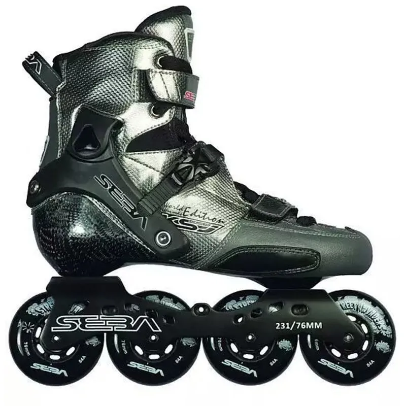 Japy Skate SEBA KSJ Bullet Professional Slalom Inline Skates Carbon Fiber Roller Skating Shoes Slding Free Skating Patines