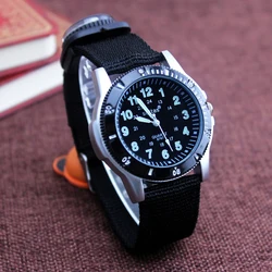 2024 New Canvas Children Boys Fashion Watches Casual Quatrz Adjustable Bracelet Compass Gift Watches Cool Handsome Watches