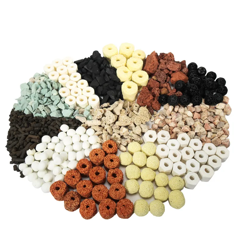 Aquarium Bio Filter Media Ceramic Porous Biochemical Filter Balls Fish Tank Nitrifying Bacteria Ring House For Water Cleaning