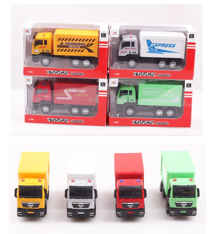 1:55 scale alloy Trailer, super Trailer, pull back alloy model car, children's toys, free shipping!