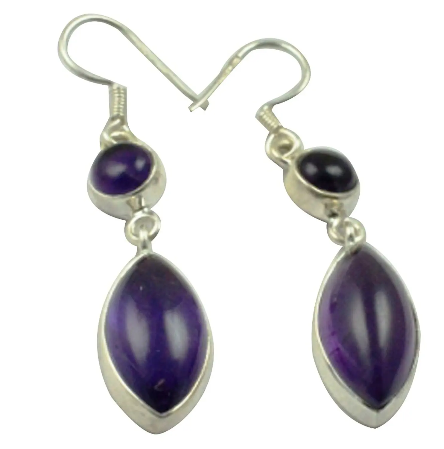 

LoveGem Genuine Amethyst EARRINGS 925 Sterling Silver, 48.8mm, AE2304