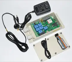 Caja de Control remoto GSM de 7 relés, controlador de salida de relé de siete canales, interruptor de abridor de puerta GSM, 2G