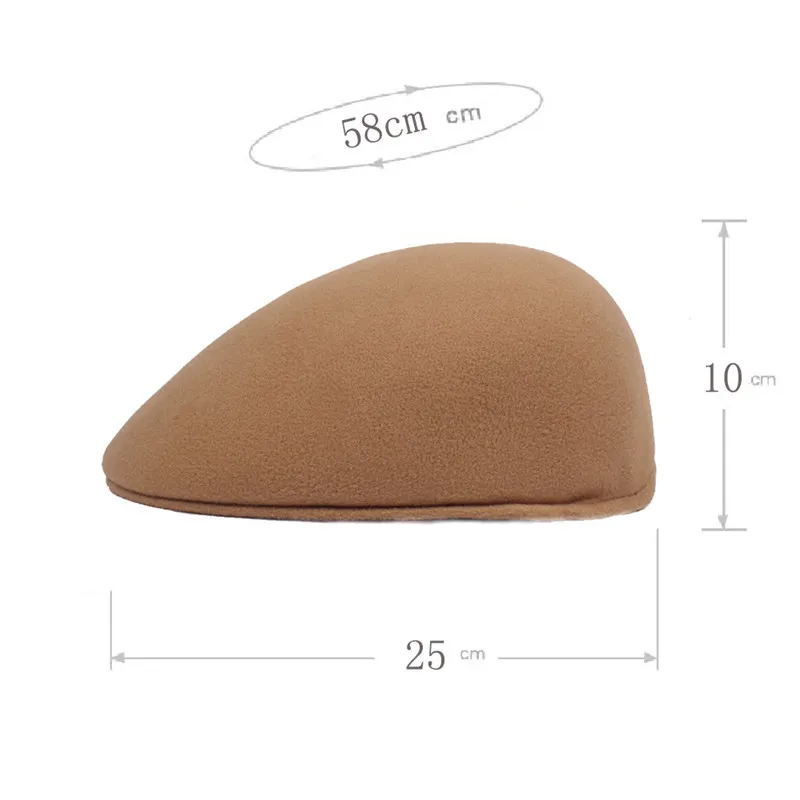 SILOQIN Women\'s Fashion Elegant Cap Autumn Winter Warm Berets For Women Simple Solid Color Duckbill Beret Flat Caps Golf Ivy Hat