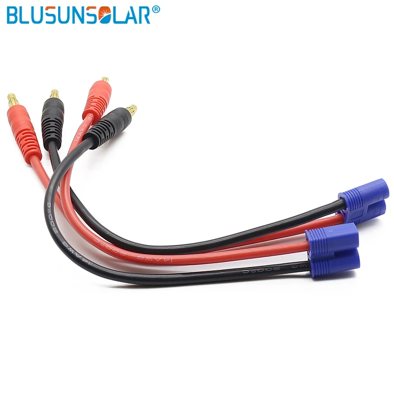 hot sale ec5 ou ec3 connector para 40 banhado a ouro plugue de banana com 14awg 150 milimetros 14 awg cabo de silicone 100 pecas lote 01