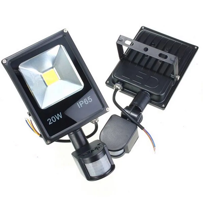 

LED Motion Sensor Spotlight 10W 20W 30W 50W LED Flood Lights PIR Floodlights Induction Sense Reflector Outdoor Wall Light IP66