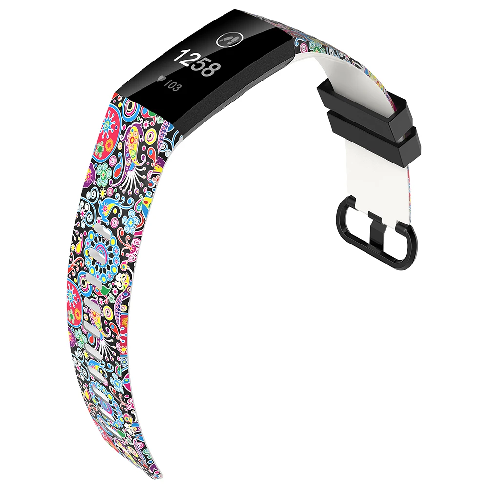 Honecumi per Fitbit Charge 3 cinturino morbido TPU cinturino per orologio da polso per Fitbit Charge 3 accessori di ricambio per cinturino SmallLarge Correa