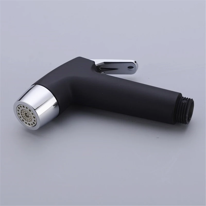 Black Toilet Hand Held Bidet Diaper Sprayer Shower Two Function Spray Douche Kit Jet 304 Stainless Steel Shower With Hose Chrome view 3