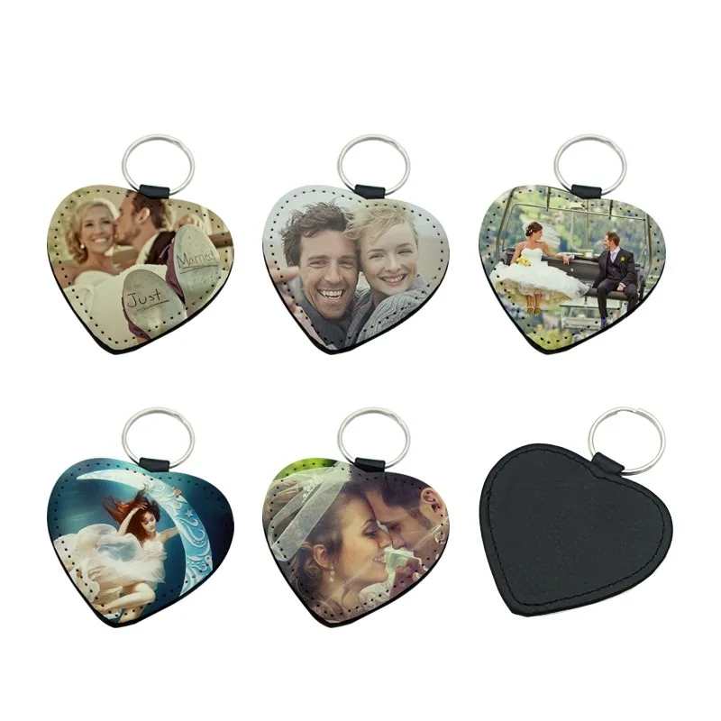 Free Shipping 50pcs/lot Blank Sublimation Leather Pendant Tags Key Chains DIY Printing Sublimation Ink Transfer paper