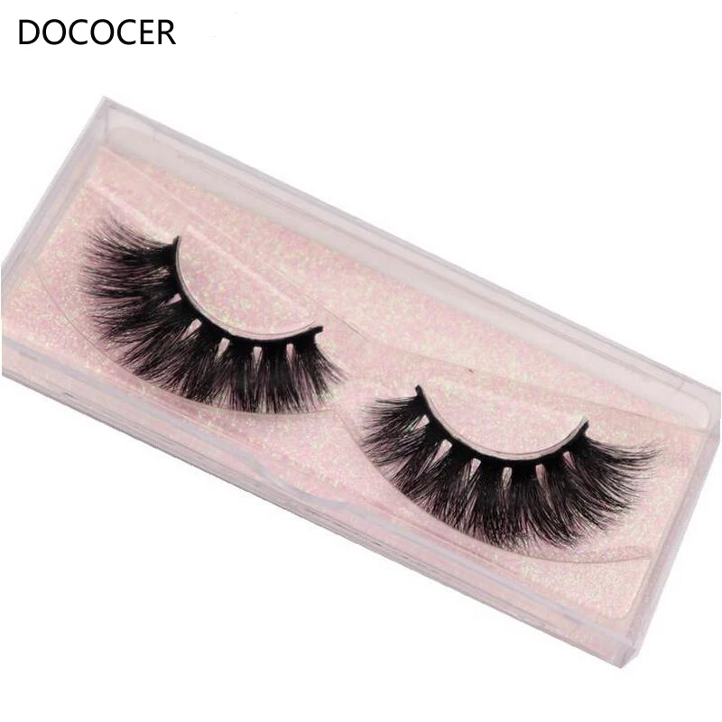 Eyelashes 100%handmade Full Strip Soft False Eyelashes glitter packing Makeup Cruelty free sexy 3D Mink Lashes E04