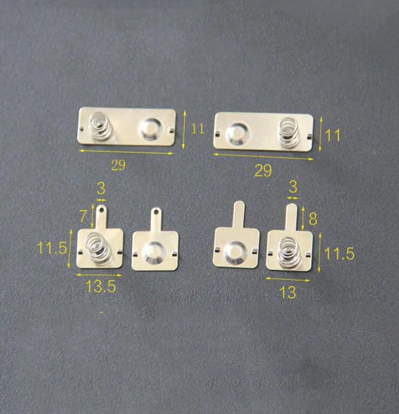 

4 AA Battery Cassette Box spring contacts Positive and negative 100set
